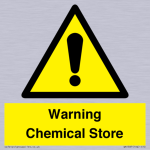 Warning Chemical Store